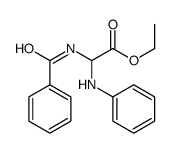 ethyl 2-anilino-2-benzamidoacetate Structure