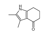 2,3-二甲基-6,7-二氢-1氢-吲哚-4(5氢)-酮结构式