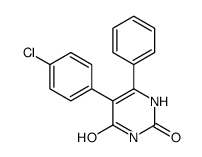 5-(4-chlorophenyl)-6-phenyl-1H-pyrimidine-2,4-dione结构式