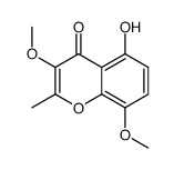 5-hydroxy-3,8-dimethoxy-2-methylchromen-4-one Structure