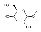 methyl 3-deoxy-β-D-galactopyranoside Structure