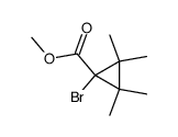 methyl 1-bromo-2,2,3,3-tetramethylcyclopropanecarboxylate结构式