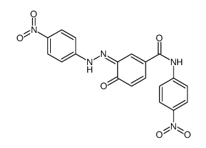 N-(4-nitrophenyl)-3-[(4-nitrophenyl)hydrazinylidene]-4-oxocyclohexa-1,5-diene-1-carboxamide结构式