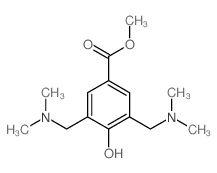 Benzoic acid,3,5-bis[(dimethylamino)methyl]-4-hydroxy-, methyl ester结构式