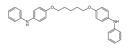 4-[5-(4-anilinophenoxy)pentoxy]-N-phenylaniline结构式