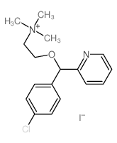 2-[(4-chlorophenyl)-pyridin-2-yl-methoxy]ethyl-trimethyl-azanium picture