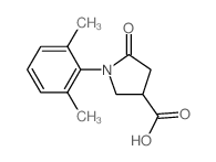 1-(2,6-Dimethylphenyl)-5-oxopyrrolidine-3-carboxylic acid Structure