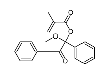 (1-methoxy-2-oxo-1,2-diphenylethyl) 2-methylprop-2-enoate结构式