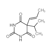 5-propan-2-yl-5-[(E)-prop-1-enyl]-1,3-diazinane-2,4,6-trione Structure