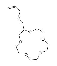 2-(prop-2-enoxymethyl)-1,4,7,10,13-pentaoxacyclopentadecane结构式