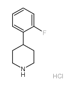 4-(2-FLUOROPHENYL) PIPERIDINE HYDROCHLORIDE Structure