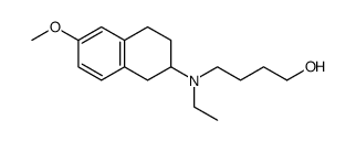 N-ethyl-N-(4-hydroxybutyl)-6-methoxy-1,2,3,4-tetrahydro-2-naphthylamine结构式