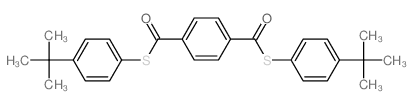 (4-tert-butylphenyl)sulfanyl-[4-(4-tert-butylphenyl)sulfanylcarbonylphenyl]methanone结构式