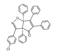 3-(4-chloro-phenyl)-3a,5,6,6a-tetraphenyl-(3ar,6ac)-3a,6a-dihydro-cyclopenta[d]isoxazol-4-one Structure