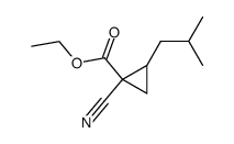 1-Cyano-2-isobutyl-cyclopropanecarboxylic acid ethyl ester结构式