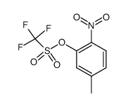 4-nitro-3-trifluoromethanesulfonyloxytoluene结构式