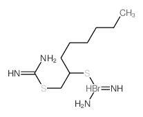 2-carbamimidoylsulfanyloctylsulfanylmethanimidamide结构式