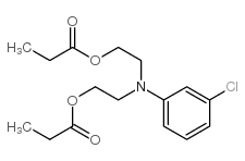 3-chloro-N,N-bis(2-(propionyloxy)ethyl)aniline结构式