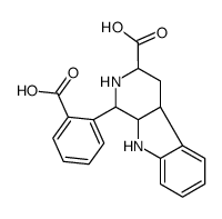 1-(2-carboxyphenyl)-2,3,4,4a,9,9a-hexahydro-1H-pyrido[3,4-b]indole-3-carboxylic acid结构式