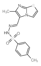 Benzenesulfonic acid,4-methyl-, 2-[(6-methylimidazo[2,1-b]thiazol-5-yl)methylene]hydrazide picture