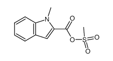 methanesulfonic 1-methyl-1H-indole-2-carboxylic anhydride结构式