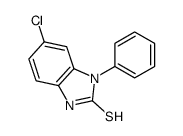 5-chloro-3-phenyl-1H-benzimidazole-2-thione结构式