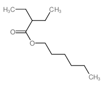 Butanoic acid,2-ethyl-, hexyl ester structure