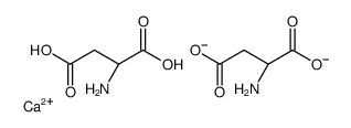 calcium,(3R)-3-amino-4-hydroxy-4-oxobutanoate结构式