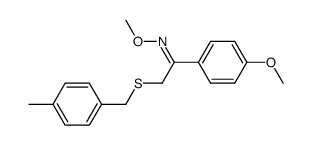 1-(4-methoxyphenyl)-2-(4-methylbenzylsulfanyl)ethanone O-methyloxime Structure