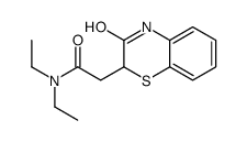 N,N-diethyl-2-(3-oxo-4H-1,4-benzothiazin-2-yl)acetamide Structure