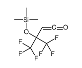 4,4,4-trifluoro-3-(trifluoromethyl)-3-trimethylsilyloxybut-1-en-1-one结构式