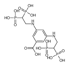 3,5-bis(2,2-diphosphonoethylamino)benzoic acid Structure