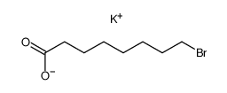 8-bromo-octanoic acid, potassium salt Structure