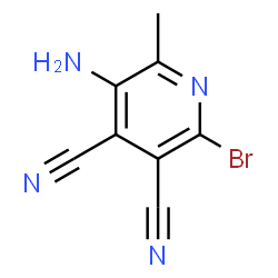 Cinchomerononitrile,5-amino-2-bromo-6-methyl- (4CI) Structure