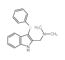 N,N-dimethyl-1-(3-phenylsulfanyl-1H-indol-2-yl)methanamine picture