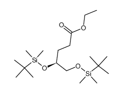 ethyl (S)-4,5-bis((tert-butyldimethylsilyl)oxy)pentanoate Structure