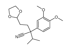 2-(3,4-dimethoxyphenyl)-2-(2-[1,3]dioxolan-2-yl-ethyl)-3-methyl-butyronitrile结构式