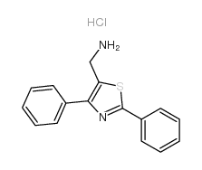 (2,4-DIPHENYL-1,3-THIAZOL-5-YL)METHYLAMINE HYDROCHLORIDE Structure