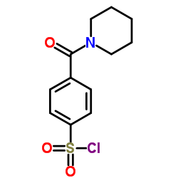 4-(1-Piperidinylcarbonyl)benzenesulfonyl chloride Structure