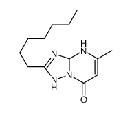 2-heptyl-5-methyl-3a,4-dihydro-1H-[1,2,4]triazolo[1,5-a]pyrimidin-7-one Structure