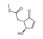 2-methoxycarbonylmethyl-3-hydroxy-4-cyclopenten-1-one结构式