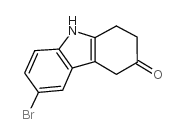 6-溴-1,2,4,9-四氢咔唑-3-酮结构式