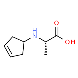 L-Alanine, N-(3-cyclopenten-1-yl)- (9CI) Structure