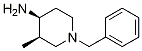 4-PiperidinaMine, 3-Methyl-1-(phenylMethyl)-, (3R,4S) Structure