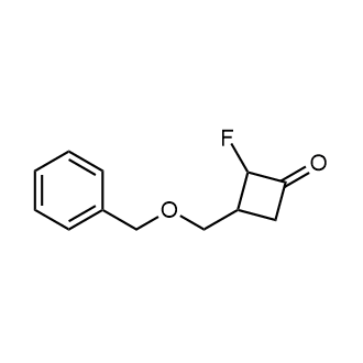 3-((Benzyloxy)methyl)-2-fluorocyclobutan-1-one Structure