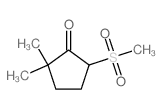 Cyclopentanone,2,2-dimethyl-5-(methylsulfonyl)- structure