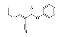 O-phenyl 2-cyano-3-ethoxyprop-2-enethioate Structure