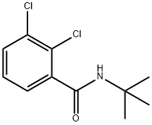 N-叔丁基-2,3-二氯苯甲酰胺结构式