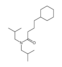 4-cyclohexyl-N,N-bis(2-methylpropyl)butanamide Structure