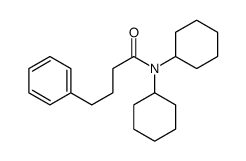 N,N-dicyclohexyl-4-phenylbutanamide结构式